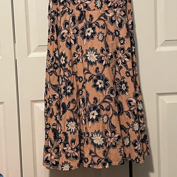 Torrid Peach Floral Sweetheart Challis Dress Size 2 - Picture 2 of 3
